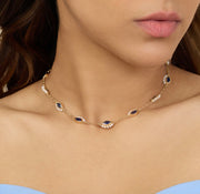 SUMMER EYES CHOKER NECKLACE
